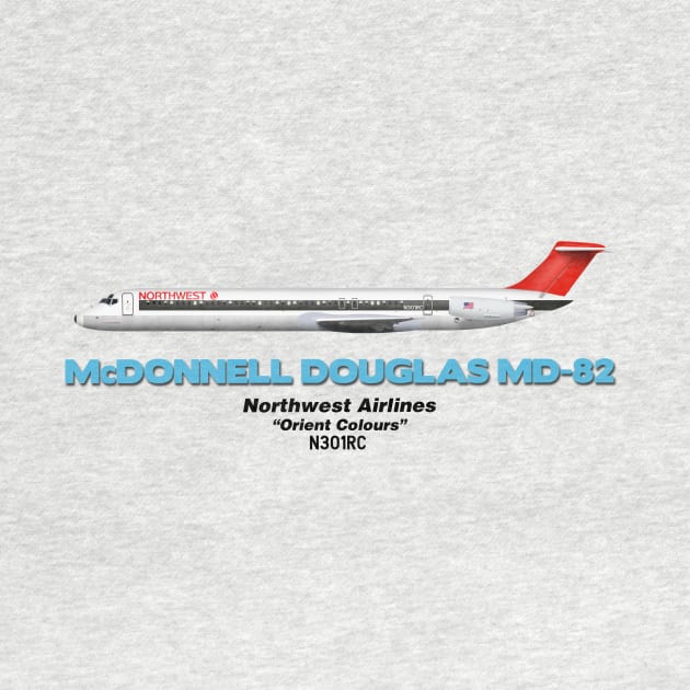 McDonnell Douglas MD-82 - Northwest Airlines "Orient Colours" by TheArtofFlying